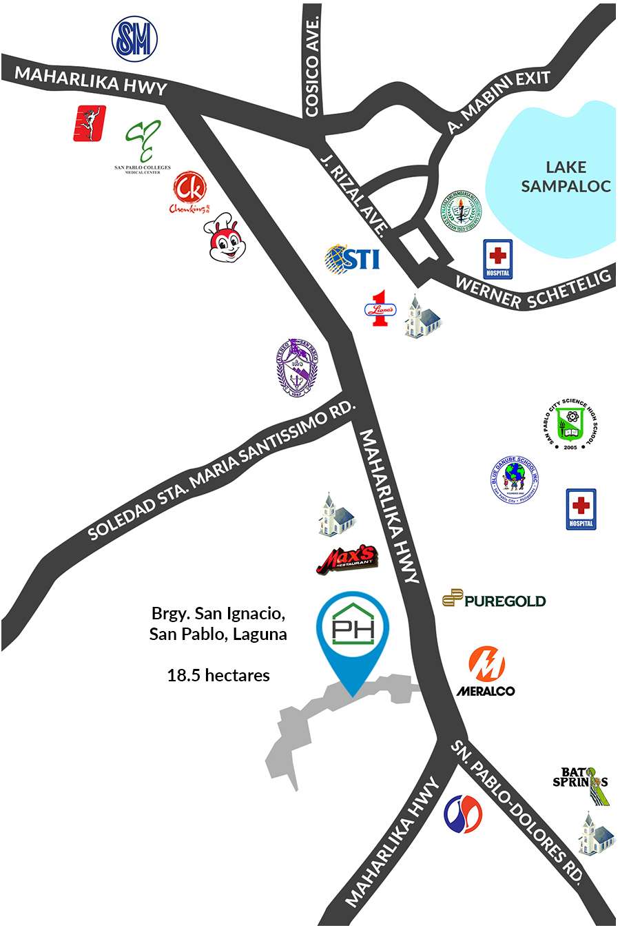 PPHI San Pablo - Vicinity Map